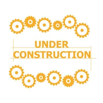 Under construction concept. Warning tape banner Stock Illustration