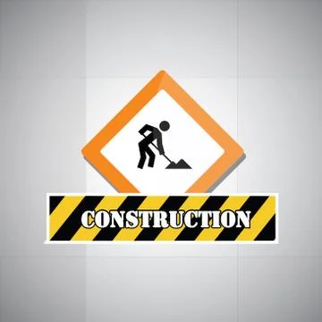 Under construction design Stock Illustration