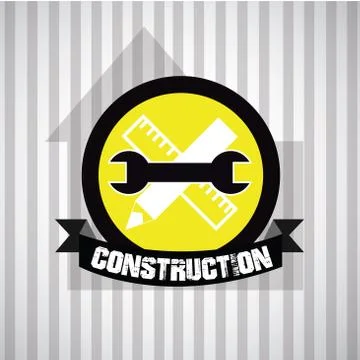 Under construction design Stock Illustration