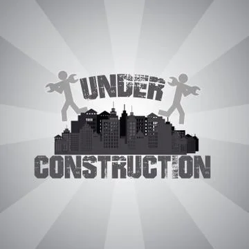 Under construction design Stock Illustration