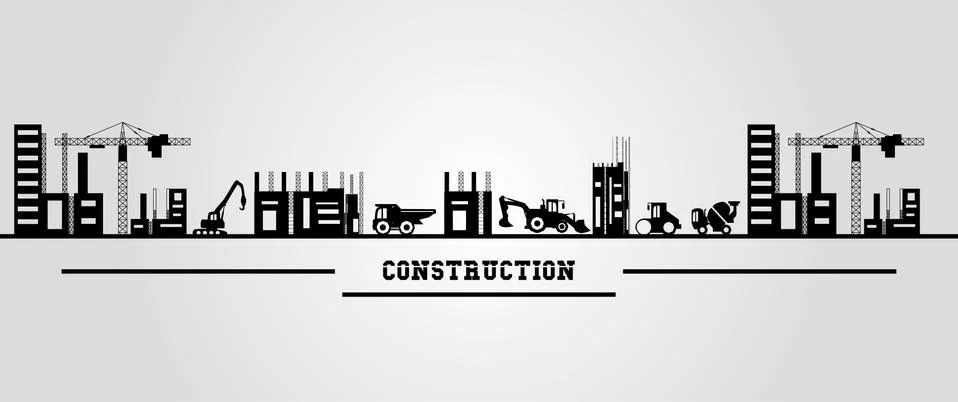 Under construction design Stock Illustration