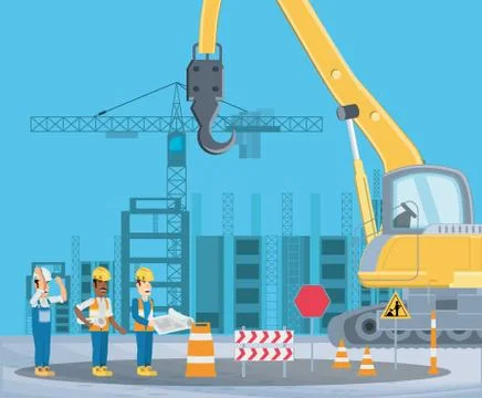 Under construction design Stock Illustration