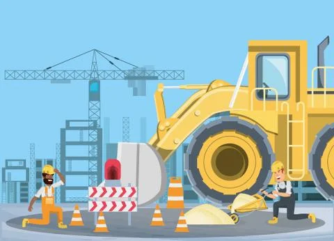 Under construction design Stock Illustration