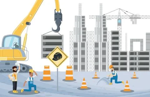 Under construction design Stock Illustration