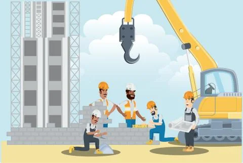 Under construction design Stock Illustration