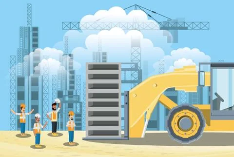 Under construction design Stock Illustration