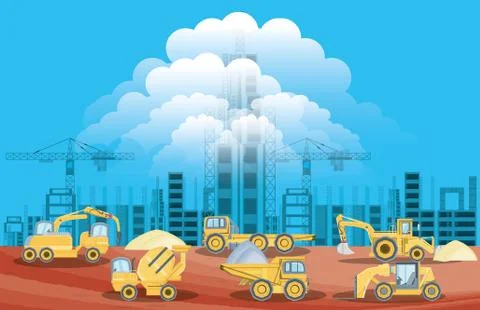 Under construction design Stock Illustration