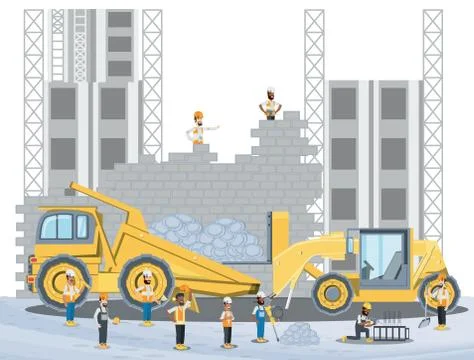 Under construction design Stock Illustration