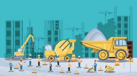 Under construction design Stock Illustration