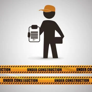 Under construction design. tool icon. isolated illustration Illustrazione stock