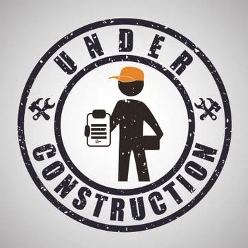 Under construction design. tool icon. isolated illustration Illustrazione stock