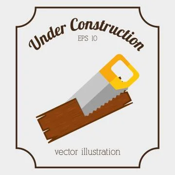 Under construction design, vector illustration eps10 graphic Stock Illustration
