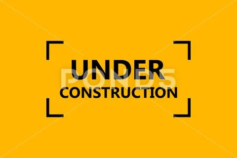 Under construction design, website development concept. Warning tape banner Stock-Illustration