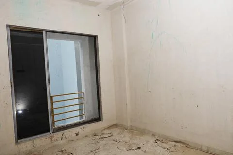 A under construction flat in a under construction building Stock Photos