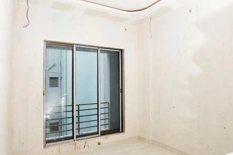 A under construction flat in a under construction building Stock Photos
