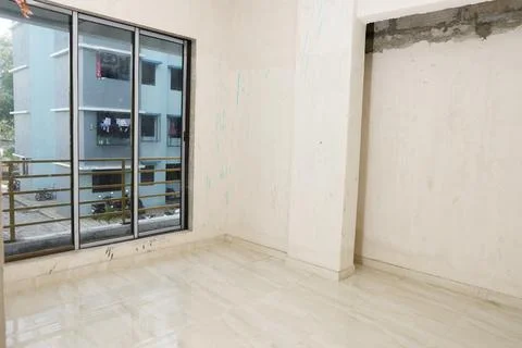 A under construction flat in a under construction building Stock Photos