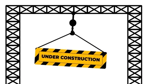 Under Construction Frame Stock Footage 335671497