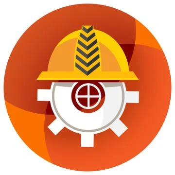 Under Construction Helmet Stock Illustration