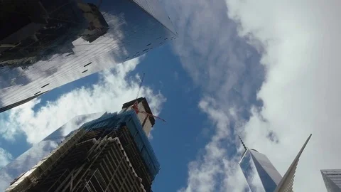 Under construction High-rise building in New York City Stock-Footage 71555619