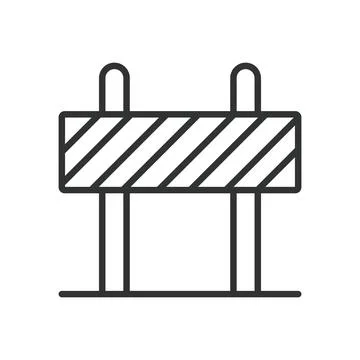 Under construction, icon in line design. Under construction, construction site Stock-Illustration