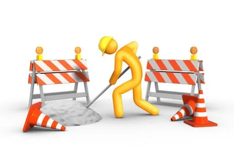 Under construction Stock Illustration