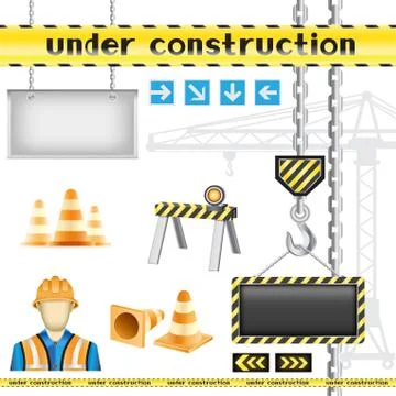 Under construction Stock Illustration