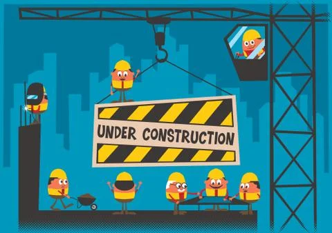 Under Construction Stock Illustration