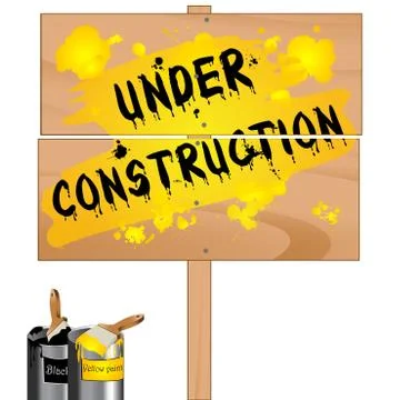 Under construction Illustrazione stock
