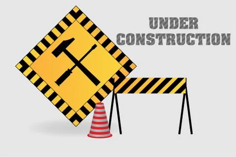 Under Construction Stock Illustration