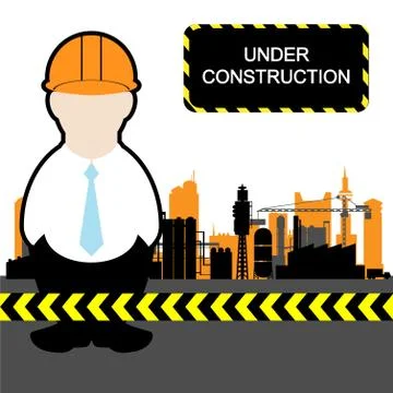 Under Construction Illustrazione stock