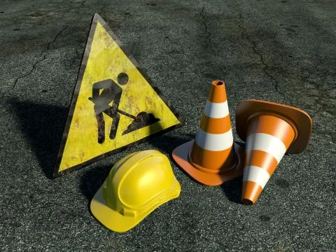 Under construction Stock Illustration