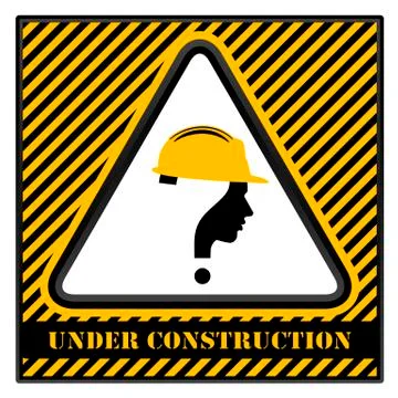 Under construction with Illustrazione stock