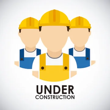 Under construction Illustrazione stock