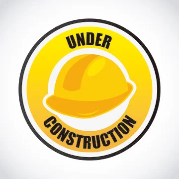 Under construction Illustrazione stock