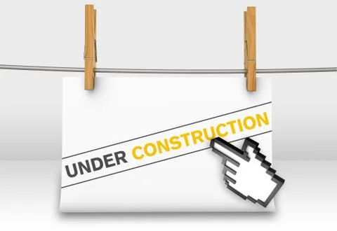 Under construction 库存插图