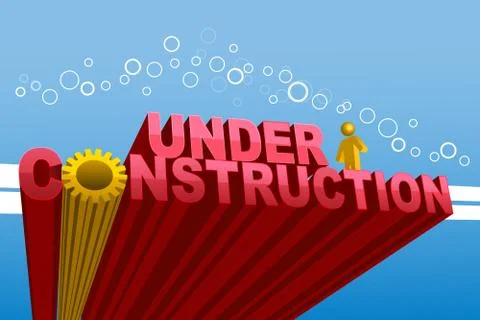 Under construction Illustrazione stock