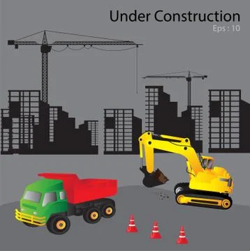Under construction Stock Illustration