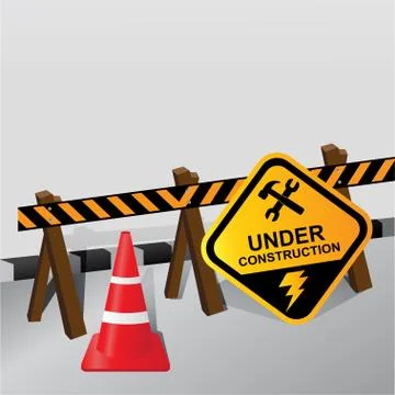 Under construction Stock Illustration