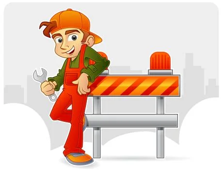 Under construction Stock Illustration