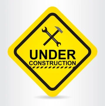 Under construction Illustrazione stock