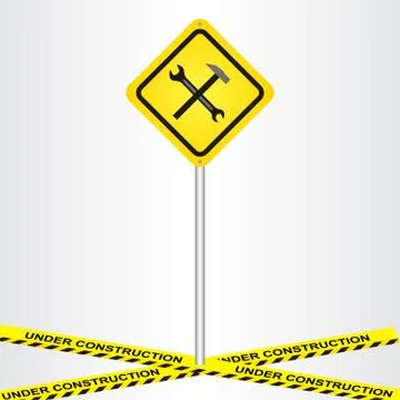 Under construction Stock Illustration