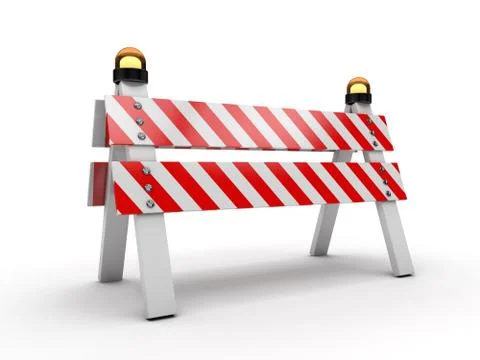 Under construction illustration. 3D Stock Illustration