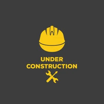 Under construction logo vector Stock Illustration