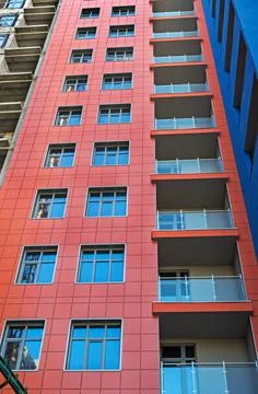 Under construction modern multistory building Stock Photos
