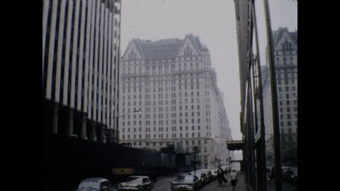 Under Construction Office Tower in Midtown Manhattan NYC Vintage Film Home Movie Stock Footage 103202852