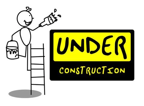 Under Construction people Stock Illustration