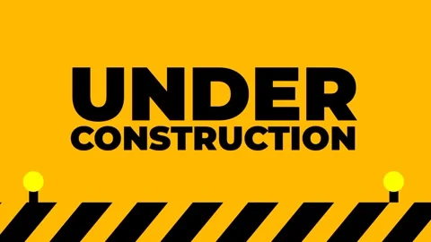 Under Construction Poster Stock Footage 335679468
