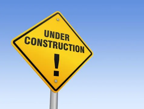 Under construction road sign イラスト素材