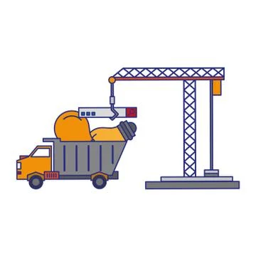 Under construction security system vector illustration Stock Illustration
