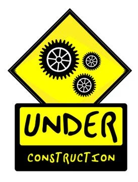 Under Construction sign Stock Illustration